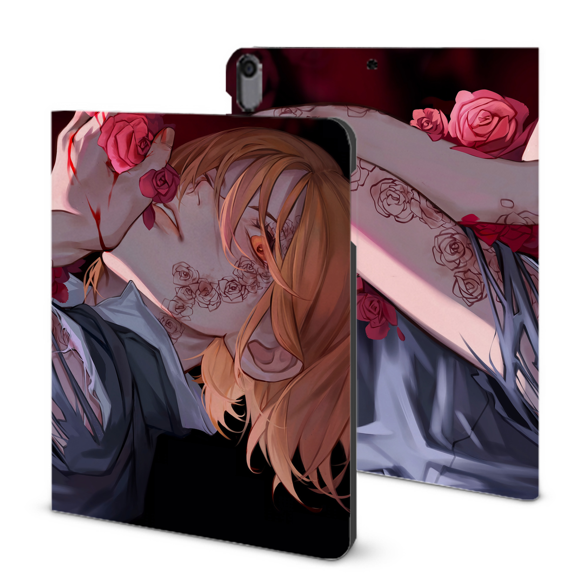 （画像用） 呪術廻戦 Jujutsu Kaisen IPad ケース ブック型 PUレザー TPU 耐衝撃 軽量 薄型 ペン収納なし 全面保護 IPad 各モデル対応